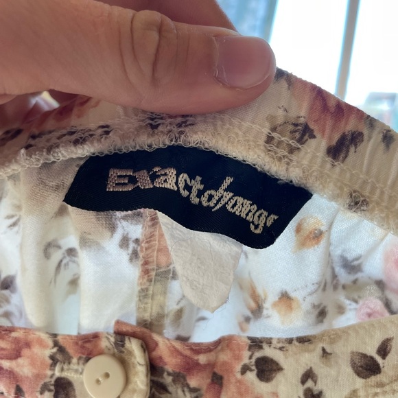 Vintage rose floral midi skirt - Picture 2 of 6